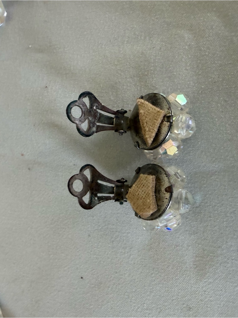 Crystal Aurora Borealis Bead Necklace and Earrings Set - Clear - Picture 8 of 12